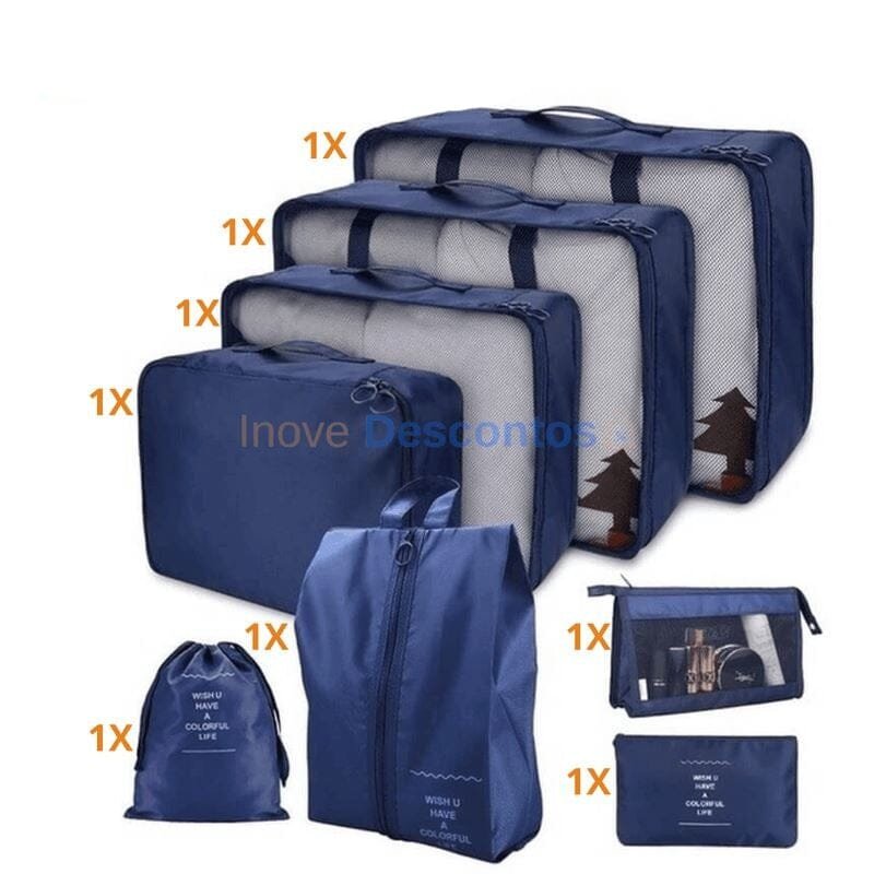 8-Piece Waterproof Organizer Bag Kit