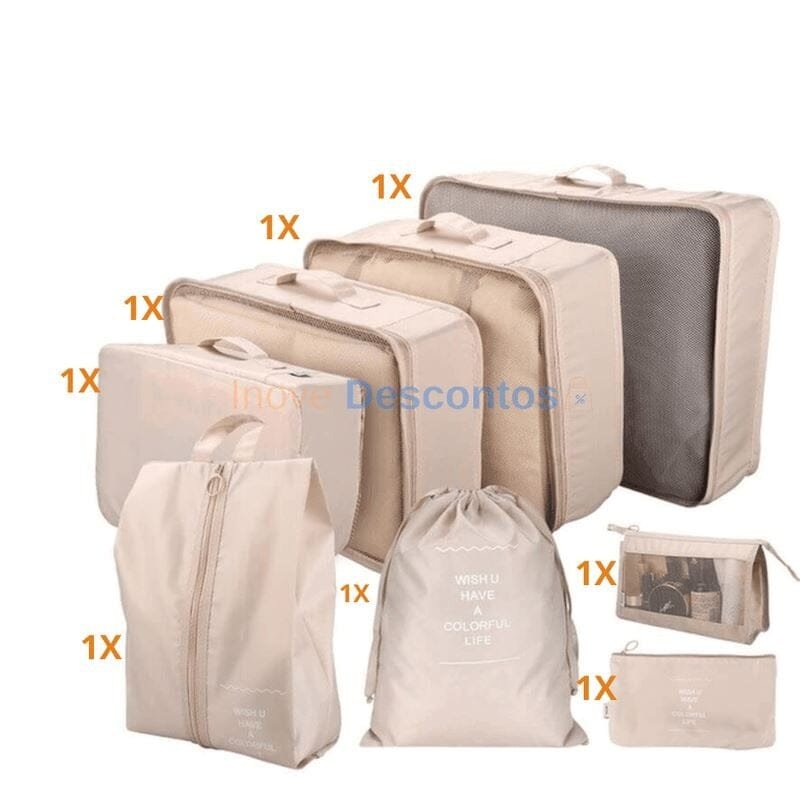 8-Piece Waterproof Organizer Bag Kit