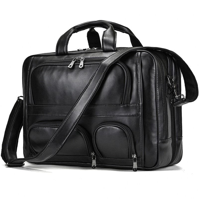 17-Inch Leather Executive Briefcase