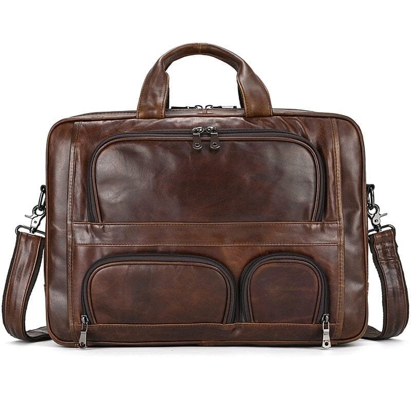 17-Inch Leather Executive Briefcase