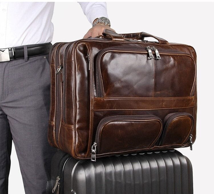 17-Inch Leather Executive Briefcase