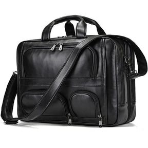 17-Inch Leather Executive Briefcase