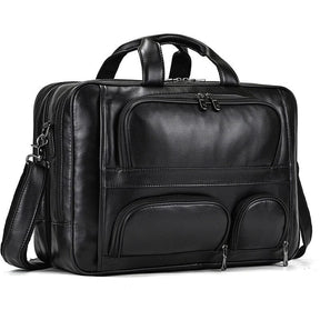 17-Inch Leather Executive Briefcase