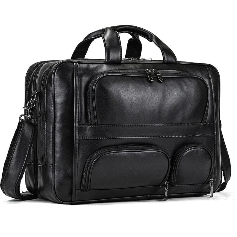 17-Inch Leather Executive Briefcase