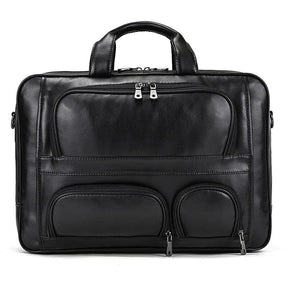 17-Inch Leather Executive Briefcase