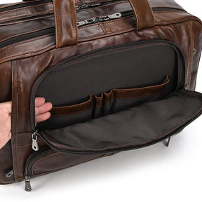 17-Inch Leather Executive Briefcase