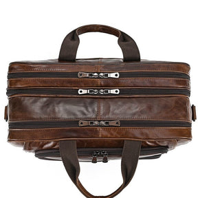 17-Inch Leather Executive Briefcase
