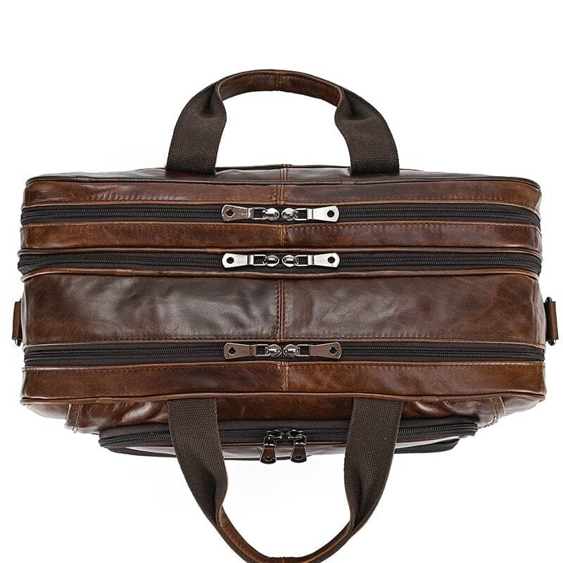 17-Inch Leather Executive Briefcase