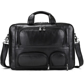 17-Inch Leather Executive Briefcase