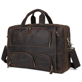 17-Inch Leather Executive Briefcase