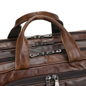 17-Inch Leather Executive Briefcase